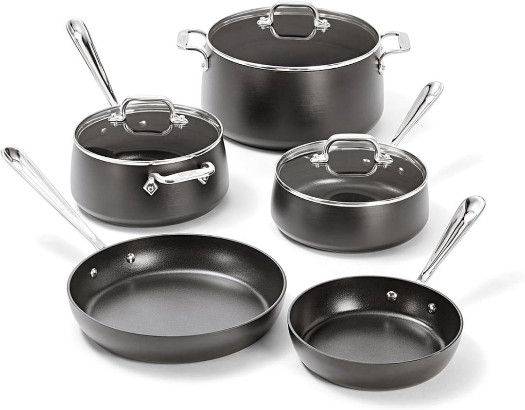 All-Clad HA1® Nonstick 8-Piece Pots & Pans Set, Induction Ready