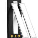 Under Cabinet Lighting, 14.7" Rechargeable Motion Sensor Light Indoor, 2 Pack Magnetic Dimmable Closet Lights, Wireless Under Counter Lights for Kitchen, Stairs,Hallway