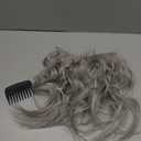 REECHO Invisible Wire Hair Extensions with Thinner Softer Lace Weft (Silver Grey, 16 Inch (Pack of 1))