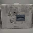 LEIVI Electric Bidet Toilet Seat with Wireless Remote and Side Panel, Multiple Spray Modes, Adjustable Heated Seat, Warm Water and Air Dryer, Auto LED Nightlight, Elongated (Silver)