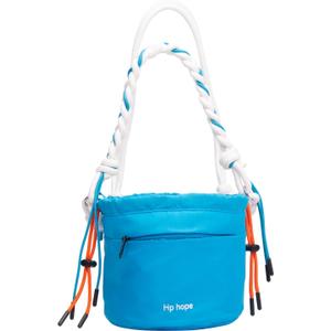 Hp hope Bucket Bags for Women, Lightweight Puffy Bucket Bag with Lambswool Lining, Casual Shoulder Bag Handbag for Daily, Blue