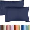 Queen Pillow Cases Set of 2 - Ultra Soft Hotel Quality Pillowcase Covers - Comfy Cozy Bedding for Women, Men, Kids & Teens - Machine Washable Pillow Protectors - 2 Pieces Set - Queen Size Navy Blue