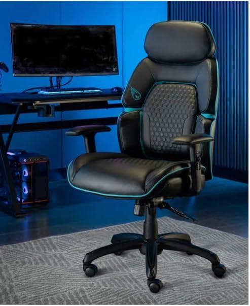 DPS Centurion Gaming Chair with Adjustable Headrest - Black