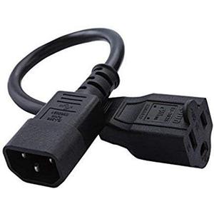 CableCreation [5-Pack] 1 Feet Standard Computer Power Adapter Cord NEMA 5-15R to IEC320 C14, 0.3M / Black