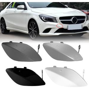 Front Bumper Tow Hook Cover for Mercedes Benz CLA Class W117 CLA200 2014 2015 2016 Right Passenger Side Towing Eye Cap A1178850622 (Gray)