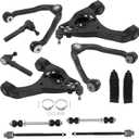 12PCS Front Control Arms Ball Joints Kit Replacement for Chevy Silverado 1500 1999-2006 Replacement for GMC Sierra 1500 1999-2006