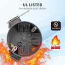 50 PK Round Ceiling Electrical Box, New Work 20 Cubic Inch Box, ETL Listed to UL514C and UL263, 2 Hour Fire Rating New Work Box, for Residential and Light Commercial Applications