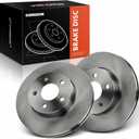 A-Premium 11.62 inch (295.2mm) Front Vented Disc Brake Rotors Compatible with Select Mercedes-Benz Models - C250 2012-2015, C300 2018-2012, 2-PC Set