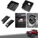 WDG for Ford Bronco Accessories 2021-2025, Center Console Storage Organizer and Door Handle Storage Box, Insert Tray Armrest Storage Box for Bronco 2021-2023 2024 2025 2 Doors and 4 Door(4PCS)
