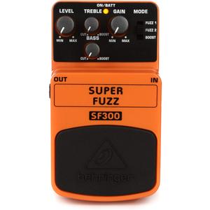 Behringer Super Fuzz SF300 3-Mode Distortion Effects Pedal