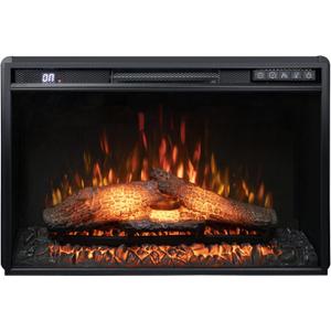 26 Inches Electric Fireplace Inserts, 1500W Wall Recessed with Remote Control, Timer, 6 Brightness and 5 Speeds, Overheating Protection, Fireplace Heater for Indoor Use