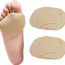 2 Pairs Extra Thick and Large Metatarsal Pads, Morton's Neuroma, Arthritis and Sesamoid Pain Relief for Women/Men, Non Slip Ball of Foot Sleeves with Gel for Metatarsalgia, Small W/5-8,M/4-7.