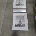 upsimples 16x20 Picture Frame Set of 5, Display Pictures 11x14 with Mat or 16 x 20 Without, Wall Gallery Poster Frames, White
