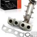 A-Premium Front Exhaust Manifold Catalytic Converter Kit Direct-Fit Compatible with Toyota Camry 2002-2006, Solara 2002-2006, 2.4L, EPA Compliant