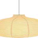 (22.05Inch) Large Paper Lantern, White Pumpkin Paper Lamp Shade, Handmade Folding Hanging Paper Lamp Shade, Suitable for Indoor Ceiling Light Decor (22.05)