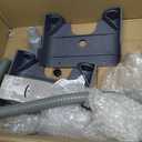 24 Inch Mop Sink Plastic Utility Basin with Raised Stand and Drain Hose