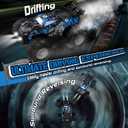 Remote Control Car, All-Terrain Remote Control Truck for Boys, Rechargeable Rc Truck with LED, 1:20, 10KM/H, 2 Motors, 2.4GHZ, Speed Friendly, Sturdy, Rc Cars for Christmas, Kids, Beginner