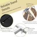 Adjustable White Wedding Backdrop Stand with Foldable Base,1 Pack