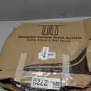 Flexible Curtain Track, 20Ft Ceiling Track for Curtains, Bendable Wall Mount Heavy Duty Drop Sliding Track System, Room Divider, Curved Curtain Rails for RV Shower (Black)