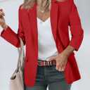 Cicy Bell Womens Casual Blazers Open Front Long Sleeve Work Office Suit Jackets Blazer