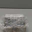 Juvale Wooden Coasters Set of 6-3.8 in, White, Square, Farmhouse Style - Coaster Holder for Coffee Table & Bar Decor - Kitchen & Living Room Decor