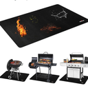 48 X 30 Inch Under Grill Mats for Outdoor Grill, Double-Sided Fireproof/Waterproof/Oil-Proof Grill Pad, BBQ Matt for Under Grill, Indoor Fireplace/Fire Pit Mat, Deck and Patio Protector Mat