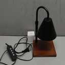 Romadedi Candle Warmer Lamp with Timer : for Large Scented Candle Jar Fragrance Adjustable Height Dimmable Light Electric Top Candle Wax Melter Home Decor Black 2 Bulbs Included