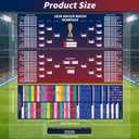 Joyvera 3 Pack 2026 Soccer Tournament Extra Large Schedule Poster Set, 40 26 Double-Sided Wall Chart (Crease-Free) with Match and Team Tracker for Home Bar Decor, Gifts for Soccer Fans
