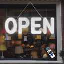 40"x14" Open Sign, LED Open Sign for Business with Remote Control, Ultra Bright Dimmable with 3 Scene Modes, Large Illuminated Sign for Storefront Window, Cafe, Bar, Restaurant, Salon (Cool White)