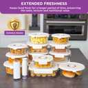 HOLDN STORAGE Vacuum Food Storage Containers, Set of 12 Glass Containers with Electronic & Manual Pump - Keep Food Fresh Longer, BPA-Free Glass, Leak-Proof, Ideal for Meal Prep, Marinating, Set of 12 Mix: Electronic & Manual Pump