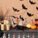 Breling 12 Pcs Boho Halloween Decor Ghost Hanging Ornament 3.2 Inch Small Ghosts Halloween Tree Ornaments for Holiday Party Yard Tree Decor