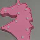 YiaMia Pink Unicorn Room Decor, Princess Party Decorations, Battery Powered Night Light for Girls