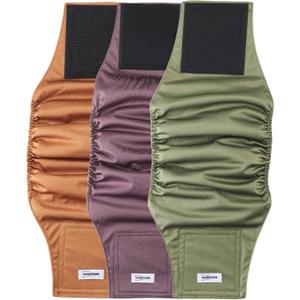 Washable Dog Diapers Male Reusable, Premium Belly Bands for Male Dogs, Pack of 3, High Absorbing Extra Large Male Dog Pee Wraps for Doggies in Incontinence or Excitable Urination and Training(XL)