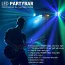 Telbum DJ Lights with Stand, Party Bar Gig Lighting Package with Carry Bag, Sound Activated Disco Lights for Parties DMX & Remote Control, LED Stage Lighting System for Booth, Band, Wedding, Shows