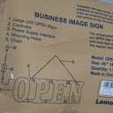 LED Open Signs for Buiness, 48"x16"Large Open Light Up Signs with Remote Controls, Smart App, DIY Editor Colours Sign Flashing Light for Storefront Window Bar Salon Cafes Retail Shops