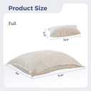 MAXYOYO Giant Bean Bag Chair with Pillow, 3 in 1 Convertible Bean Bag Chair for Adults with Washable Cover, Removable Floor Cushion Stuffed Floor Lounger for Living Room Bedroom, White, Full
