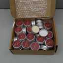 MTLEE 50 Pcs Burgundy Wedding Candles Gifts for Guests, Bridal Shower Baby Shower Thank You Candle Favors Red, Mini 1 oz Lavender Scented Soy Wax Candles Bulk for Birthday Aromatherapy Party Favors