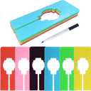 30 Pcs Dividers for Hanging Clothes, Clothing Plastic Rack Size Dividers Rectangular Reusable Closet Separators Closet Labels dividers Closet Clothes Dividers(Colorful)