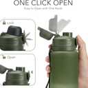 TakeToday Collapsible Water Bottles 32oz, Foldable Travel Water Bottle, BPA Free, Silicone Water Bottle Leakproof for Hiking, International Travel, Outdoors