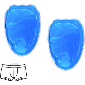 Vasectomy Reusable Cold Ice Packs for Testicular Support and Pain Relief, Vasectomy Gift for Men (Blue-2, Excluding Underwear) 
