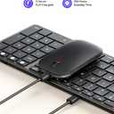 seenda Bluetooth Keyboard and Mouse Combo for Mac, SKM64-2 Rechargeable Silent Wireless Keyboard Mouse Compact Slim, 3 Multi-Device Connection, Compatible for Mac MacBook Pro/Air iPad, Black Gray