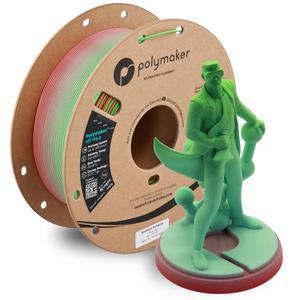 Polymaker HT-PLA Filament 1.75mm Gradient Rainbow, High Temp PLA for 3D Printing, Heat Stable Up to 150C, Easy to Print, Works with Most FDM Printers, 1kg Spool Polymaker HT-PLA Filament 1.75mm Gradient Rainbow, High Temp PLA for 3D Printing, Heat Stable Up to 150C, Easy to Print, Works with Most FDM Printers, 1kg Spool
