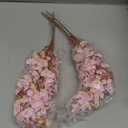 8 Pcs Artificial Cherry Blossom Branches Decor 15.7 Inch Artificial Cherry Flowers 4 Lifelike Curly Willow Branches for Home Indoor Decoration Vase DIY Wedding Table Centerpiece Decors Pink