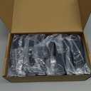 4 pcs 4x4 (Actual: 3.5"x3.5") Aluminum Deck Post Base Cover, for Railings, Stairs, Patios, Porches, Split Deck Post Skirt (Black)