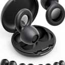 Ear Plugs for Sleep Noise Cancelling - Klearlook Reusable&Washable Ultra Soft Silicone Earplugs for Hearing Protection,45dB Noise Reduction Earbuds, 8 Ear Tips XS, S, M, L, Carrying Case, Black