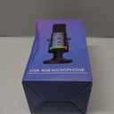 Facmogu XLR/USB Dynamic Microphone for Streaming Podcasting, YU8 RGB Light Gaming Streaming Mic with Desktop Stand, Gain Knob, Mute Button, Headphone Jack, PC Gamer Mic w/Echo Control for PS4/PS5