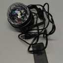 Litake UV Black Lights for Glow Party, 6W LED Disco Ball Strobe Lights for Dark Party Supplies, Sound Activated with Remote Control, Dj Light for Halloween Xmas Birthday Party Home Decorations, 1 Pack