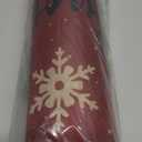 Artoid Mode Xmas Trees Snowflake Let It Snow Merry Christmas Kitchen Mats Set of 2, Winter Decor Low-Profile Kitchen Rugs - 17x29 and 17x47 Inch (Red)