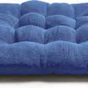 LANITI 24” Inch Extra Large Floor Cushions Tufted Floor Pillow for Adults Square Meditation Ultimate Comfort Oversized Pillows for Floor Cushion (Aqua), 1 Count
