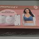 Momcozy M5 Smart APP Controlled Wearable Breast Pump, Hands-Free Wireless Electric Pump, 3 Modes 9 Suction Levels, BPA-Free, Portable Lightweight, 24mm Flange, 2-Pack Quill Gray
